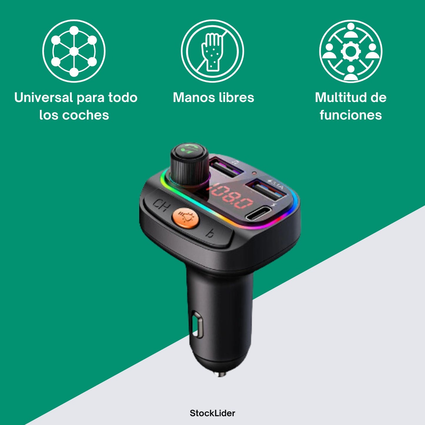 transmisor fm bluetooth