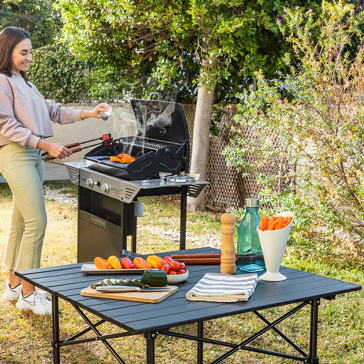 mesa de camping plegable