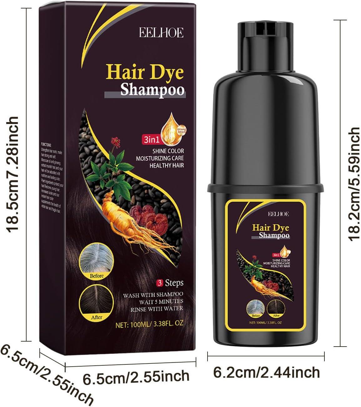 Champú Tinte Negro 3 en 1
