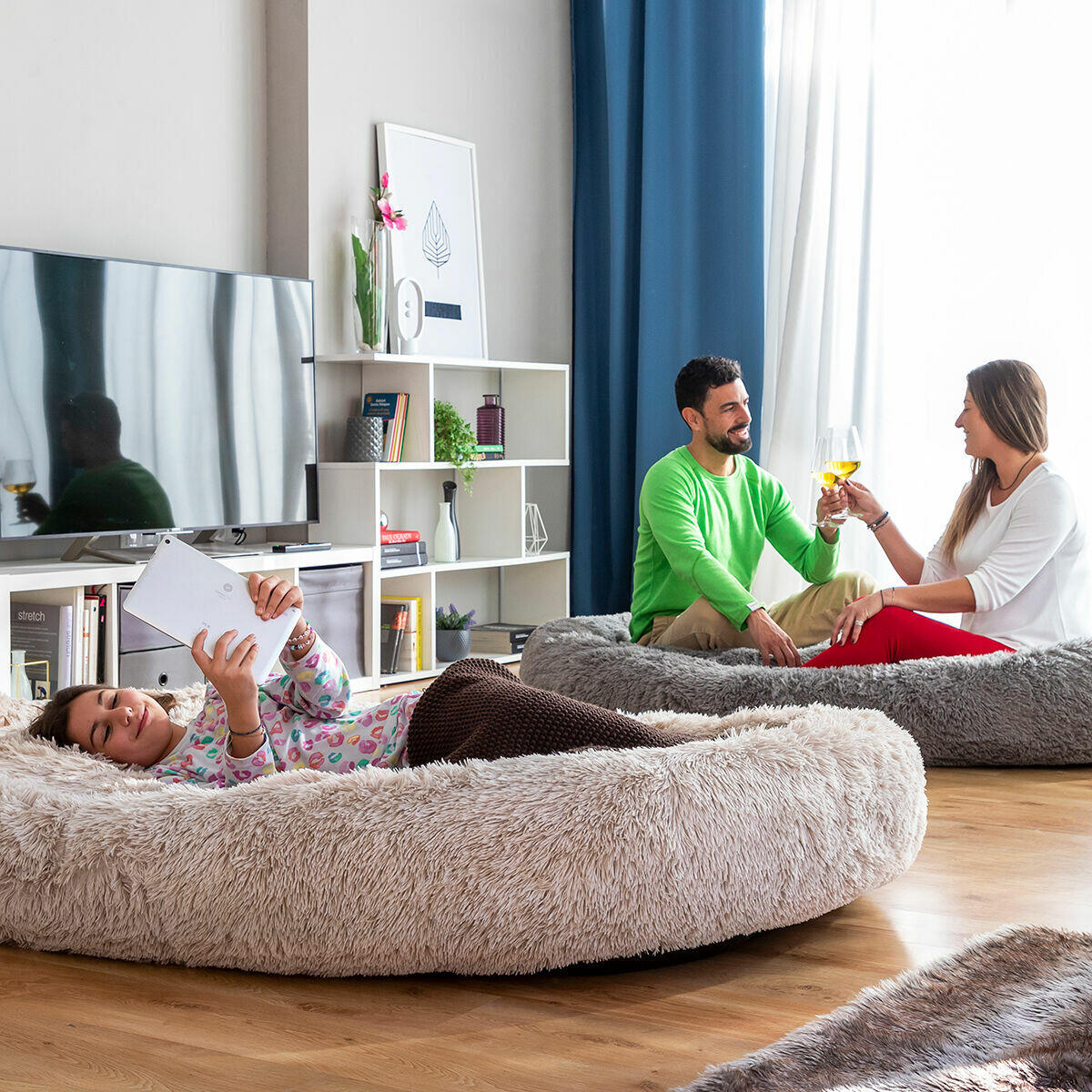 Cama de Perros para Humanos Gris