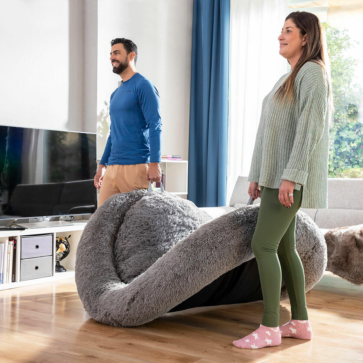 Cama de Perros para Humanos Gris