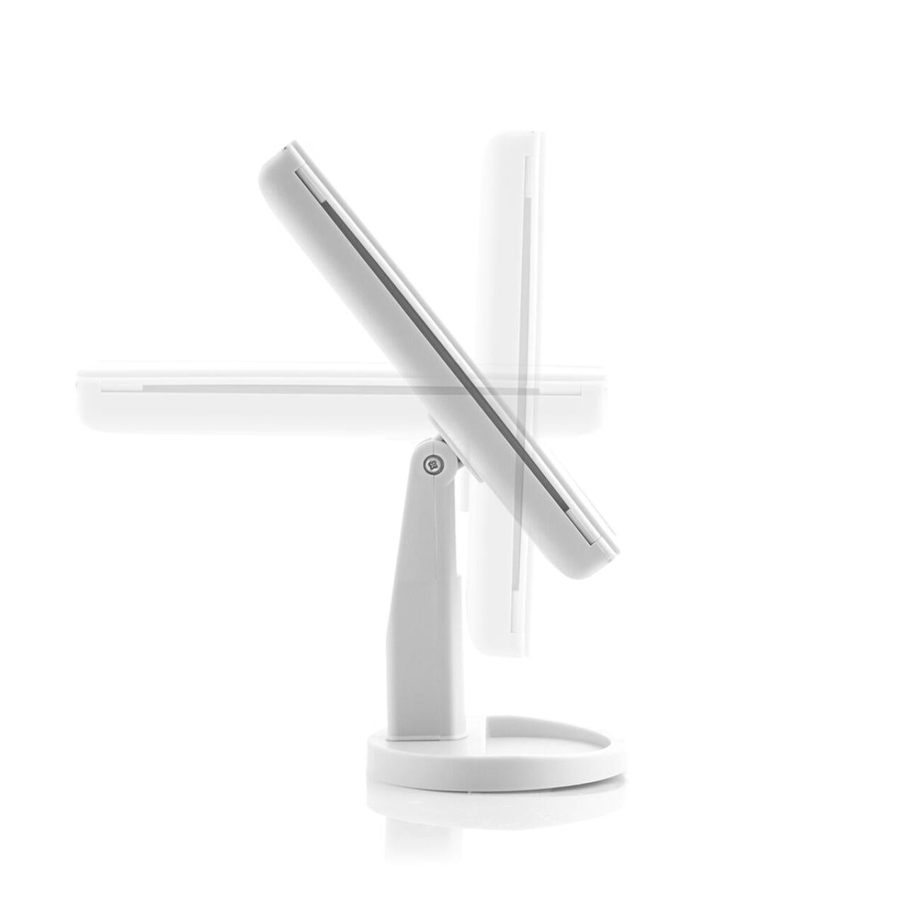 espejo de maquillaje plegable led
