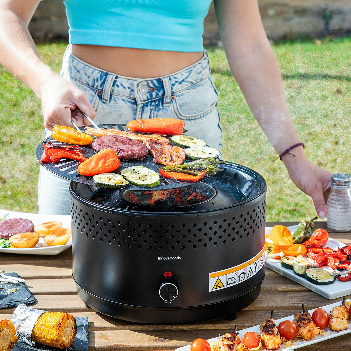 Barbacoa de Carbon sin Humo