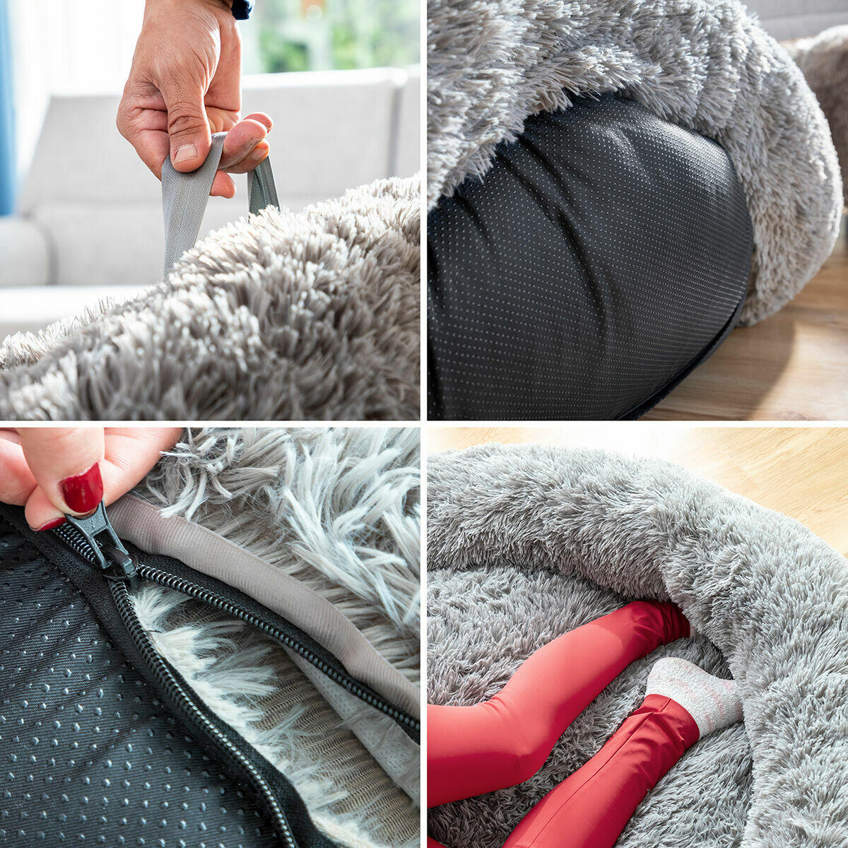 Cama de Perros para Humanos Gris