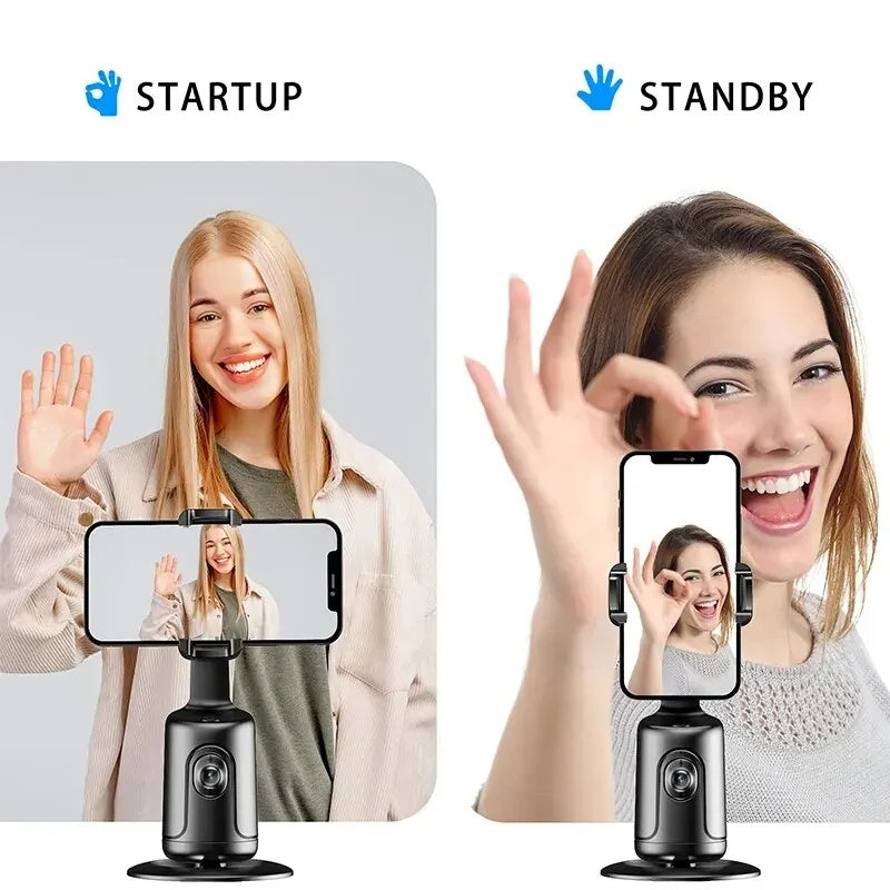Trípode de reconocimiento facial – Seguimiento inteligente 360° para tus grabaciones