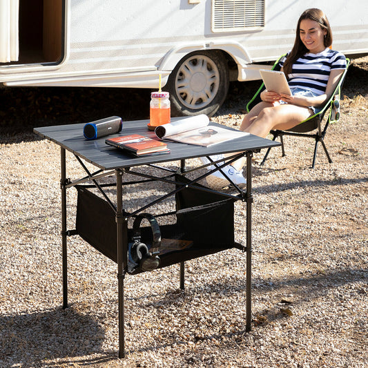 mesa de camping plegable