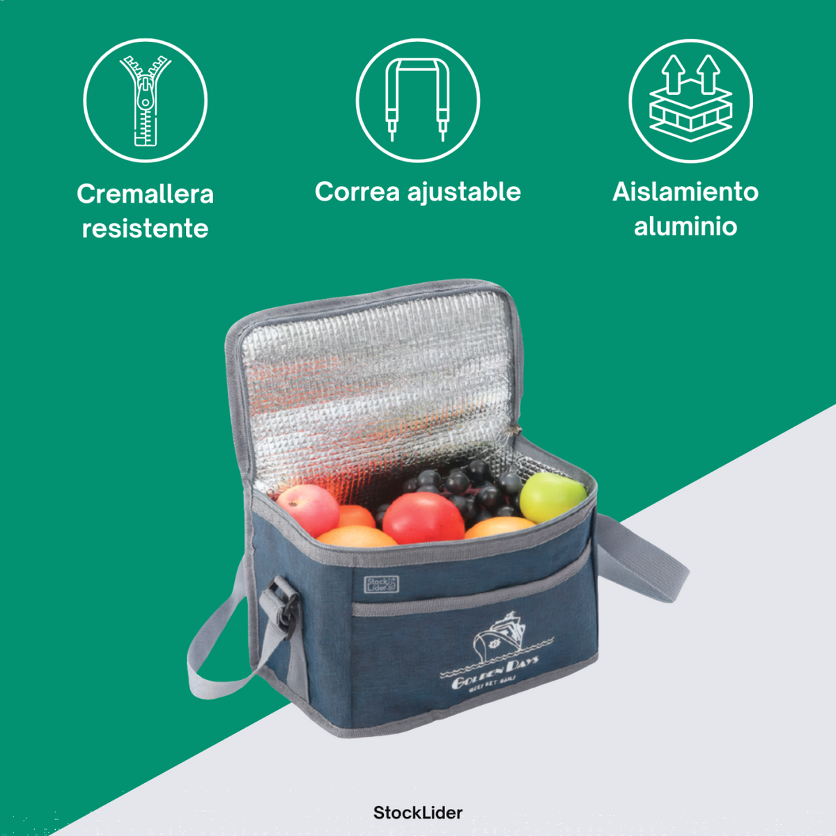 Nevera portátil isotérmica 6L para playa, picnic y excursiones