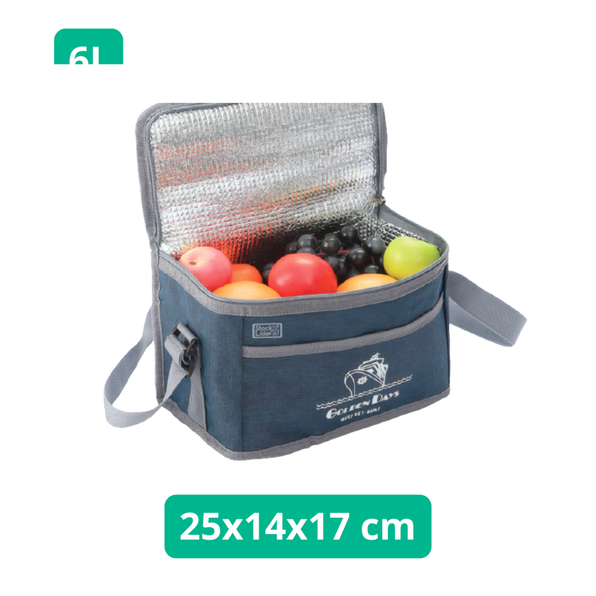Nevera portátil isotérmica 6L para playa, picnic y excursiones