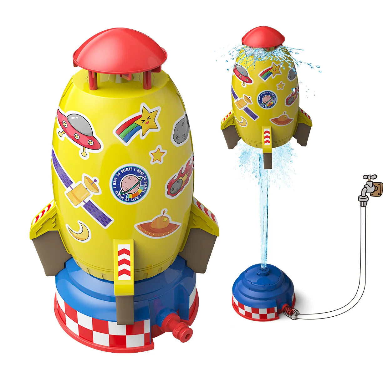 Juguete Aspersor Cohete Espacial