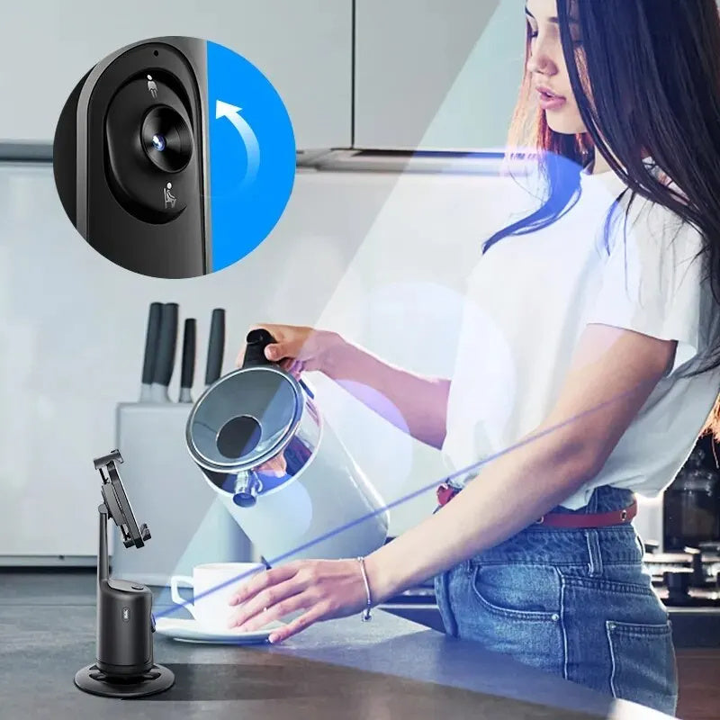 Trípode de reconocimiento facial – Seguimiento inteligente 360° para tus grabaciones