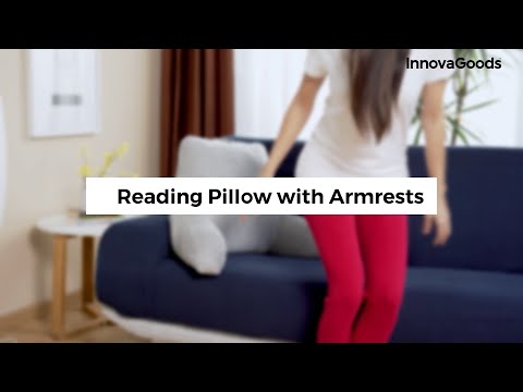 almohada de lectura con apoyabrazos