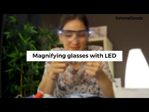 gafas de aumento con luz