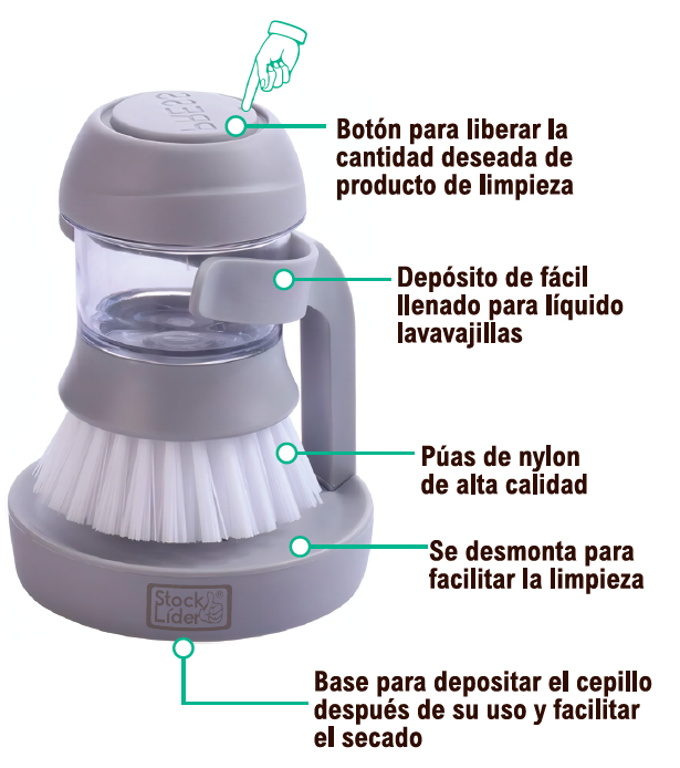 CEPILLO CON DISPENSADOR